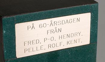 BROR FORSLUND, skulptur. Brons. Plakettmärkt och numrerad 341.