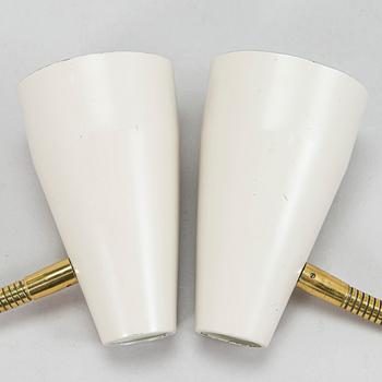 Lisa Johansson-Pape, a pair of 1960's '50-056/2, wall lights for Stockmann Orno.