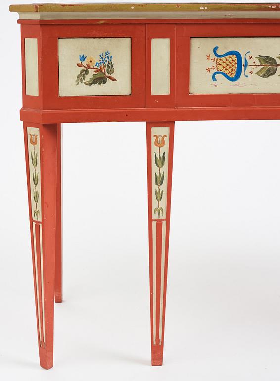 Carl Malmsten, a coral lacquered sideboard, Sweden post 1926, probably by David Blomberg.