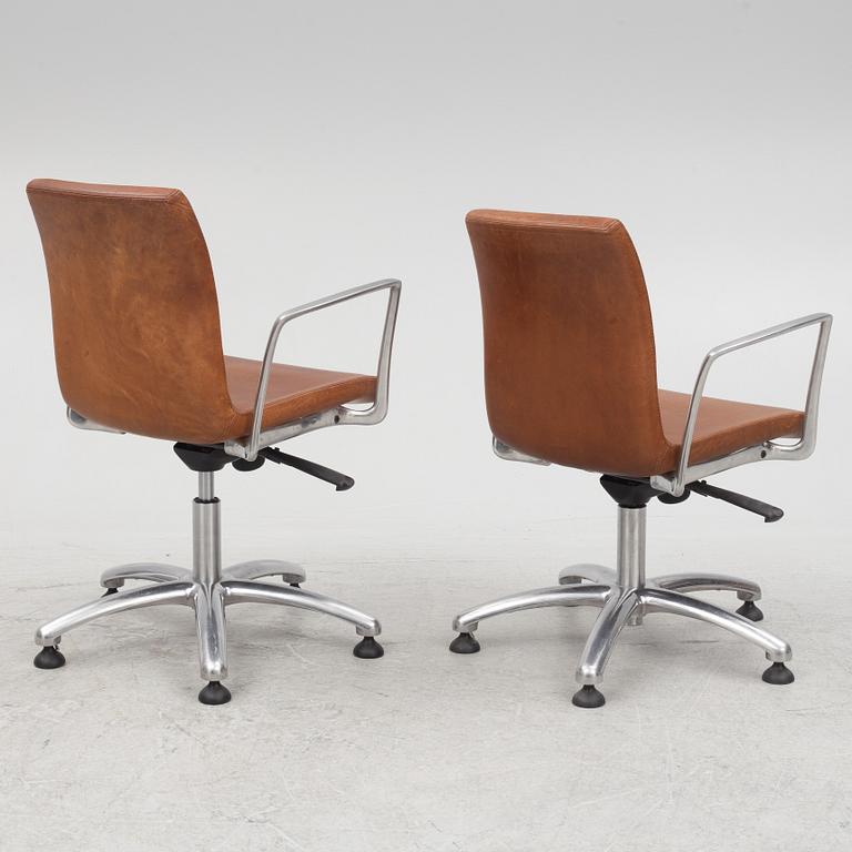 Jorge Pensi, a pair of "Gorka" swivel chairs, Aksaba, Spain.