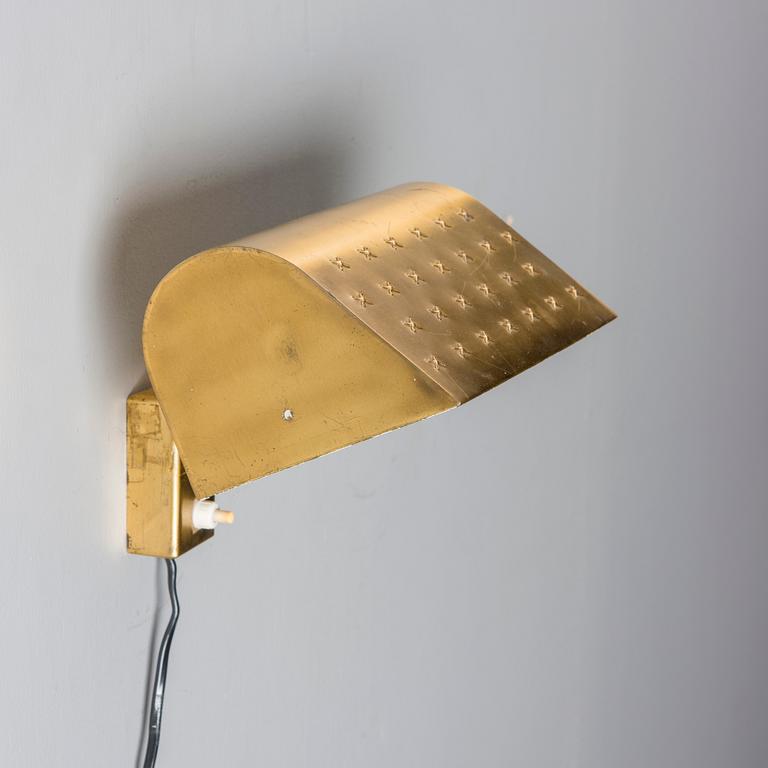 LISA JOHANSSON-PAPE,WALL LAMP. Stamped Orno. 1950s.