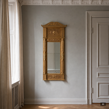 Mirror, Empire style, 19th/20th century.