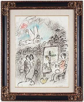 Marc Chagall, "L'artiste et l'ange".