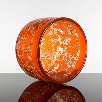 A Bertil Vallien glass bowl, Boda 1960´s.