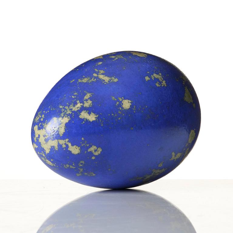 Hans Hedberg, a faience sculpture of an egg, Biot, France.