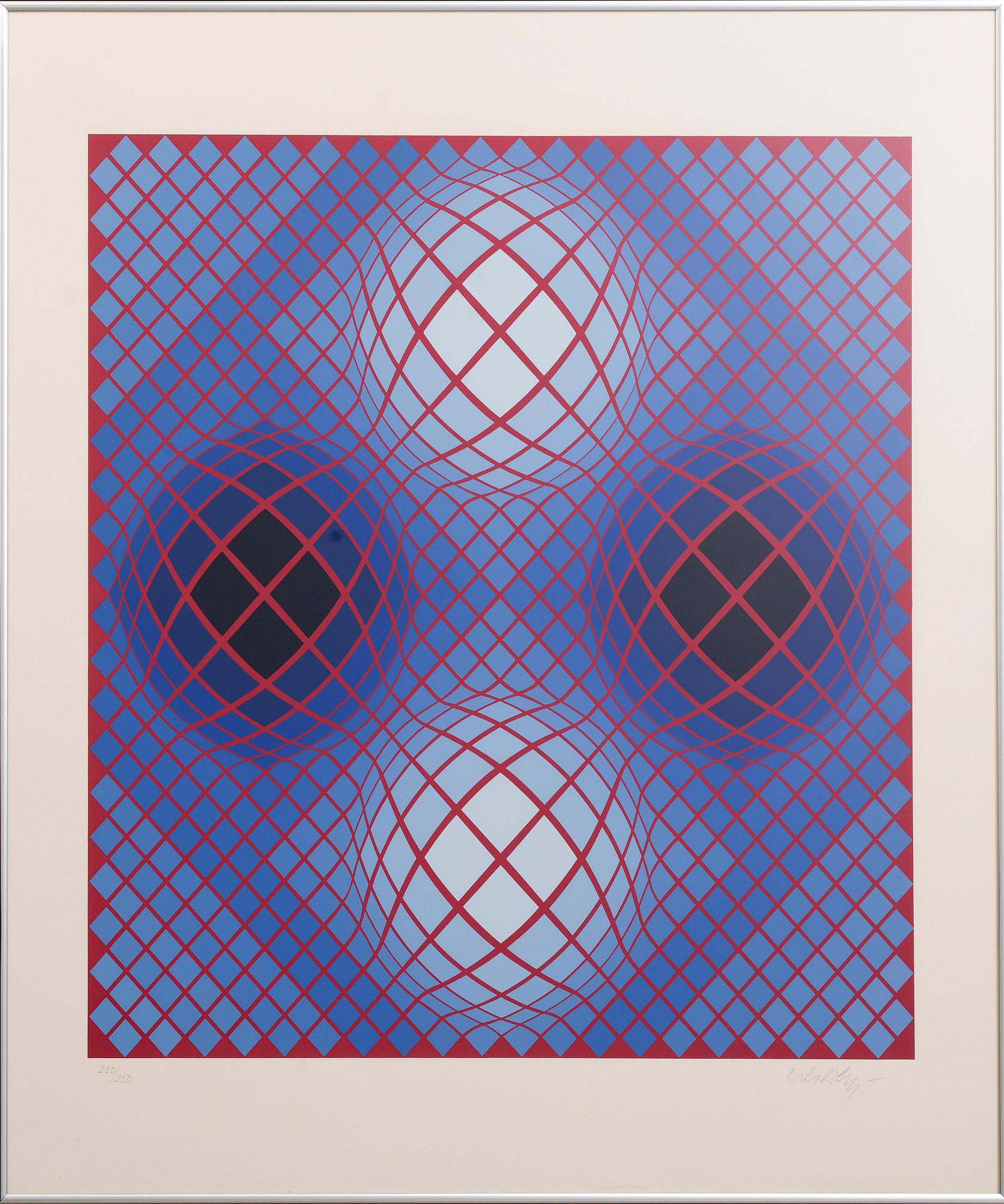 Victor Vasarely, serigraph in colours singed and numbered 210/250.