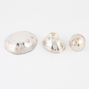 Three silver bowls, including Eric Löfman for MGAB, Uppsala, Sweden, 1970-76.