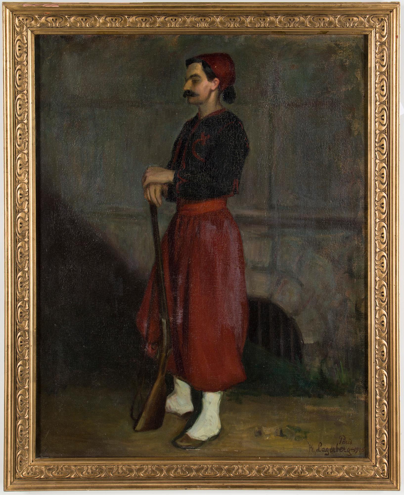 KARIN STACKELBERG - LAGERBERG, oil on canvas, signed and dated 1905.