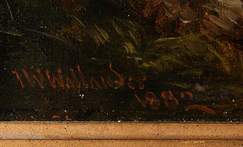 JOSEF WILHELM WALLANDER, olja på duk, signerad och daterad 1882.