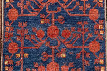 A carpet, Khotan, 280 x 135 cm.