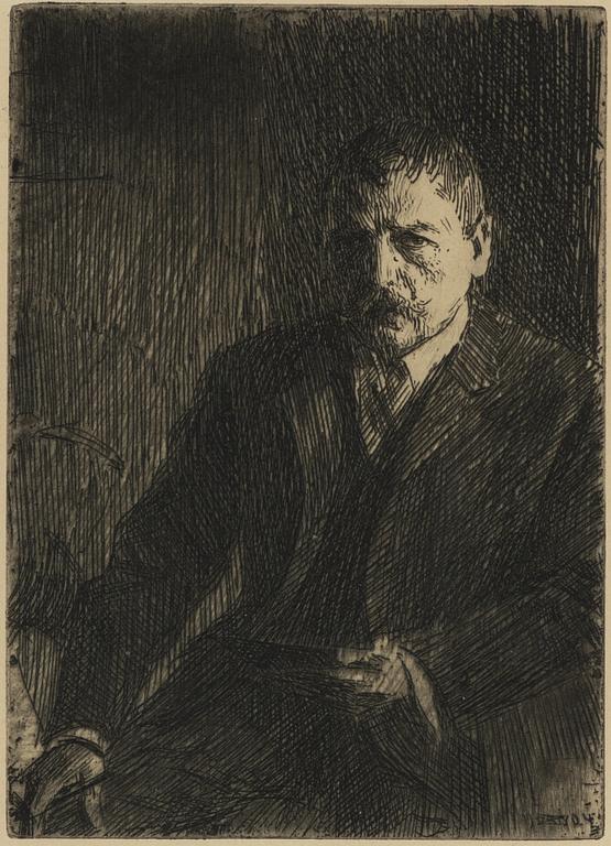 Anders Zorn, ”Självporträtt 1904 I”.