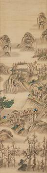 931. A Chinese painting by un unkown master, Qing dynasty, 19th Century.