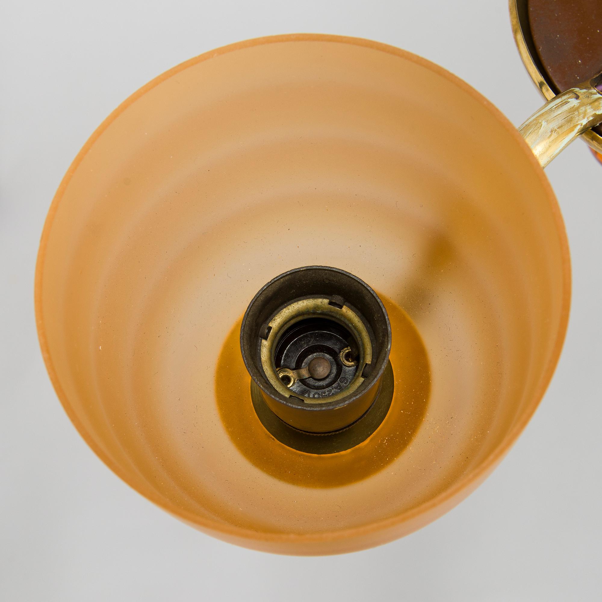 Paavo Tynell, taklampa modell 1461/3, Taito, 1930-tal.