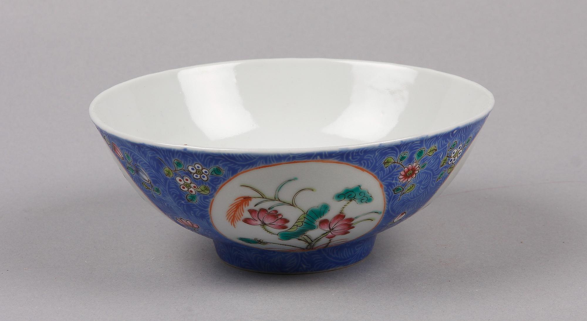 SKÅL, porslin, Kina, 1800-tal.