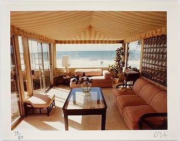 David Hockney · DAVID HOCKNEY, fotografi, house by the ocean, 1970-tal, signerat och numrerat 54/80.