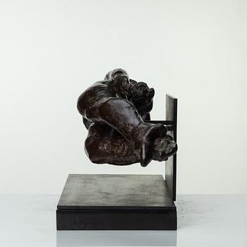 Gudmar Olovson, sculpture. Signed. Numbered. Foundry mark. Bronze, total height 29 cm, length 75 cm.