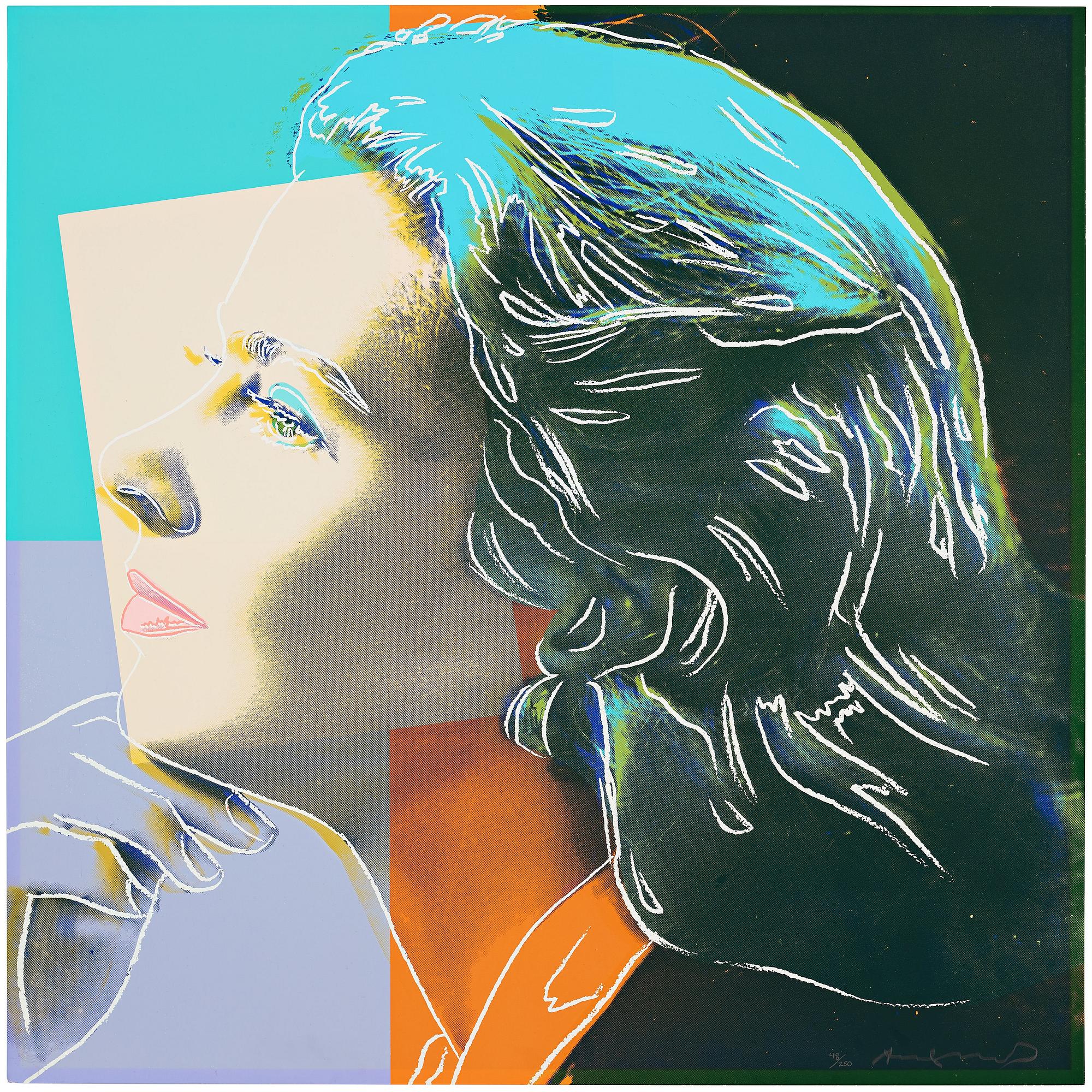 Andy Warhol, "Three portraits of Ingrid Bergman by Andy Warhol".