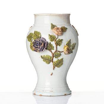 A German faience jar, Hannoversch Münden, 18th Century.