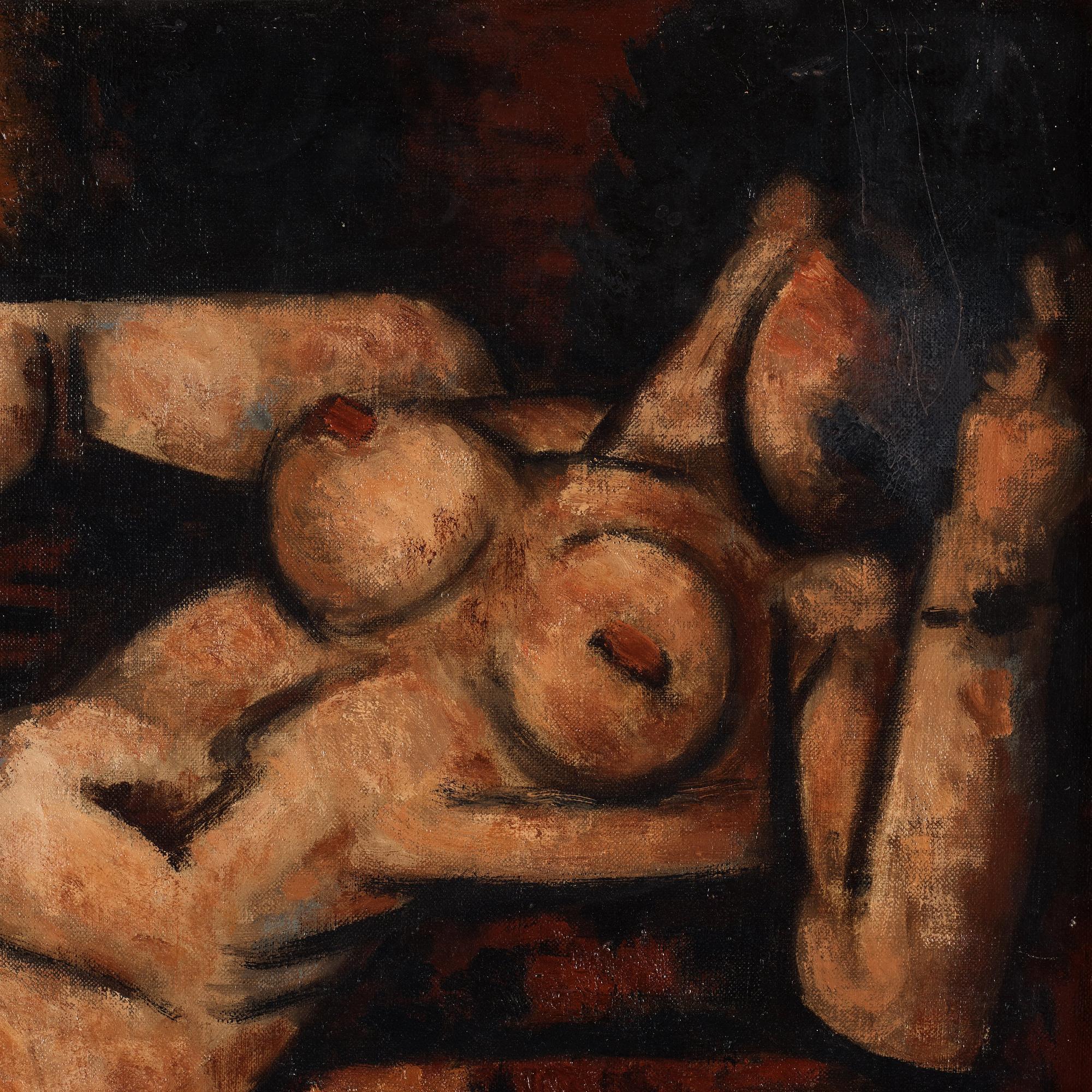 Marcel Gromaire, "NU COUCHÉ aux bas gris".