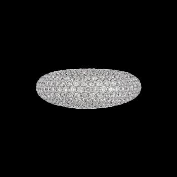 171. RING, briljantslipade diamanter, tot. ca 3.40 ct.