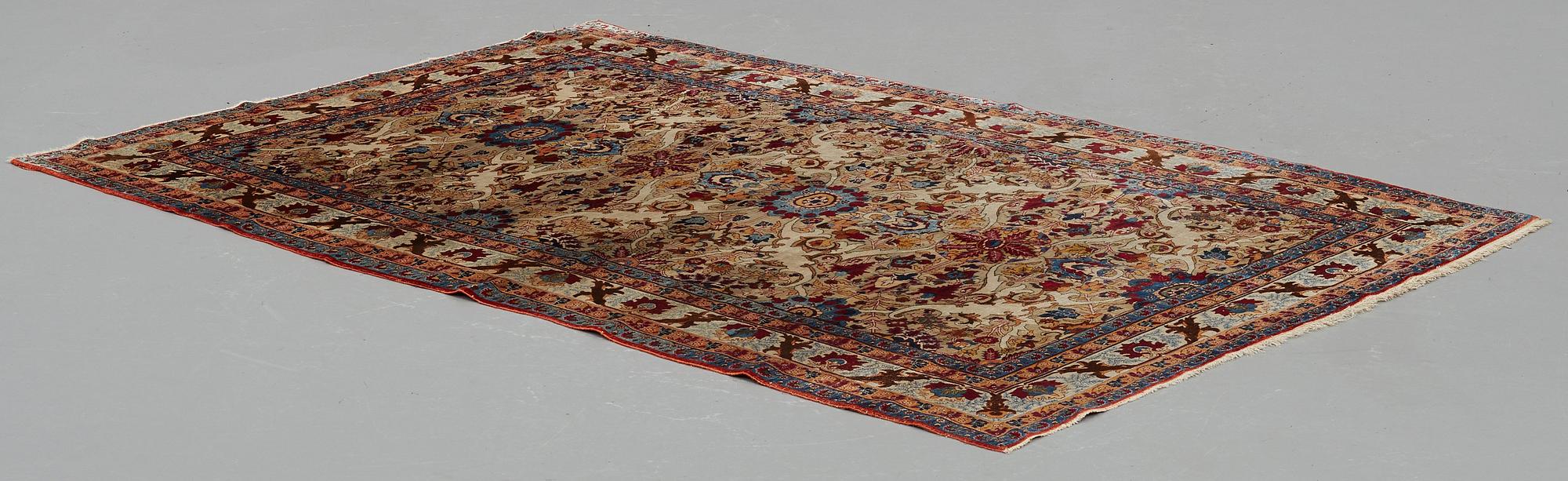 MATTA, antik silke Feraghan/Keshan sannolikt, ca 215,5 x 144,5 cm.
