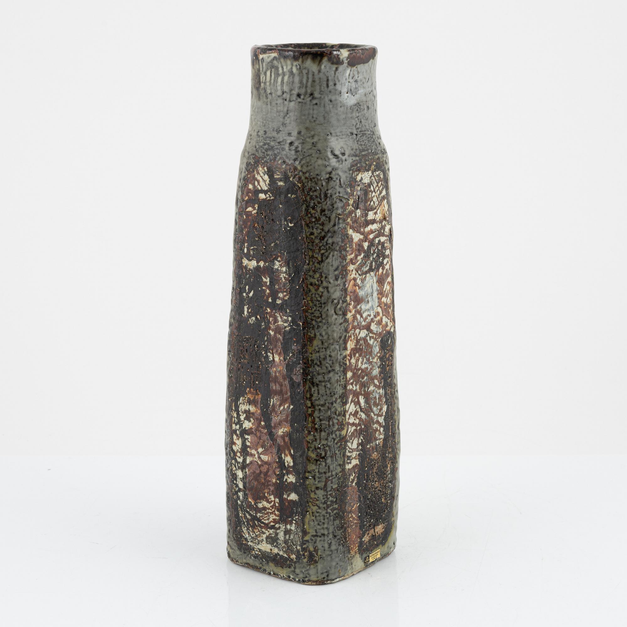 Carl-Harry Stålhane, a unique stoneware vase, Rörstrand, Sweden.