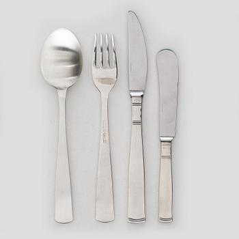 Jacob Ängman, bestickservis, silver, 38 delar, "Rosenholm", GAB, Stockholm & Eskilstuna, 1967-91.