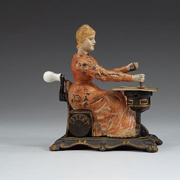 MECHANICAL TOY SEWING MACHINE "PRINCESS", STEIN FELDT & BLASBERG, GERMANY, CA 1893. PATENTED BY MAX SANDT, 1892.