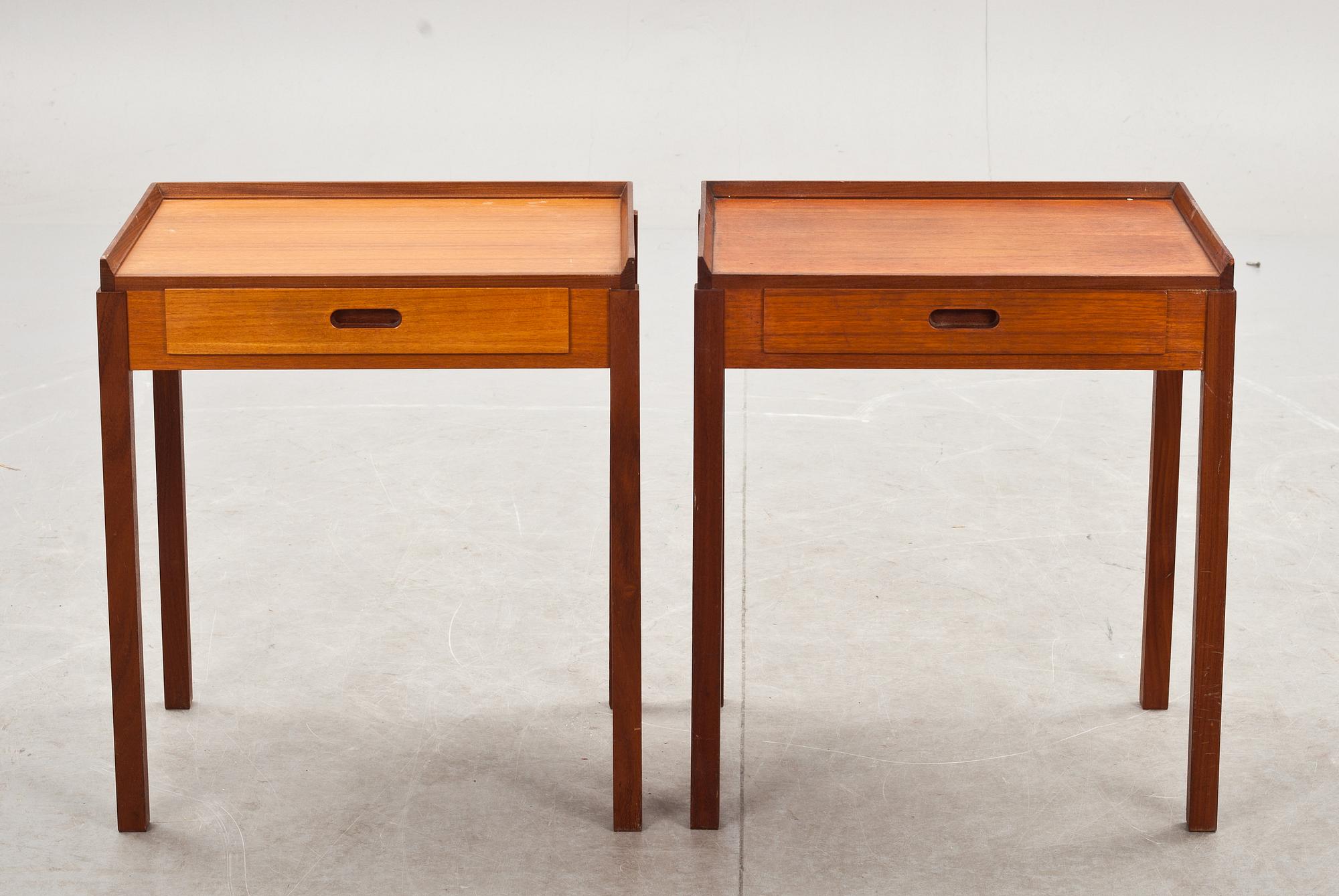 SÄNGBORD, ett par, 1960-tal.