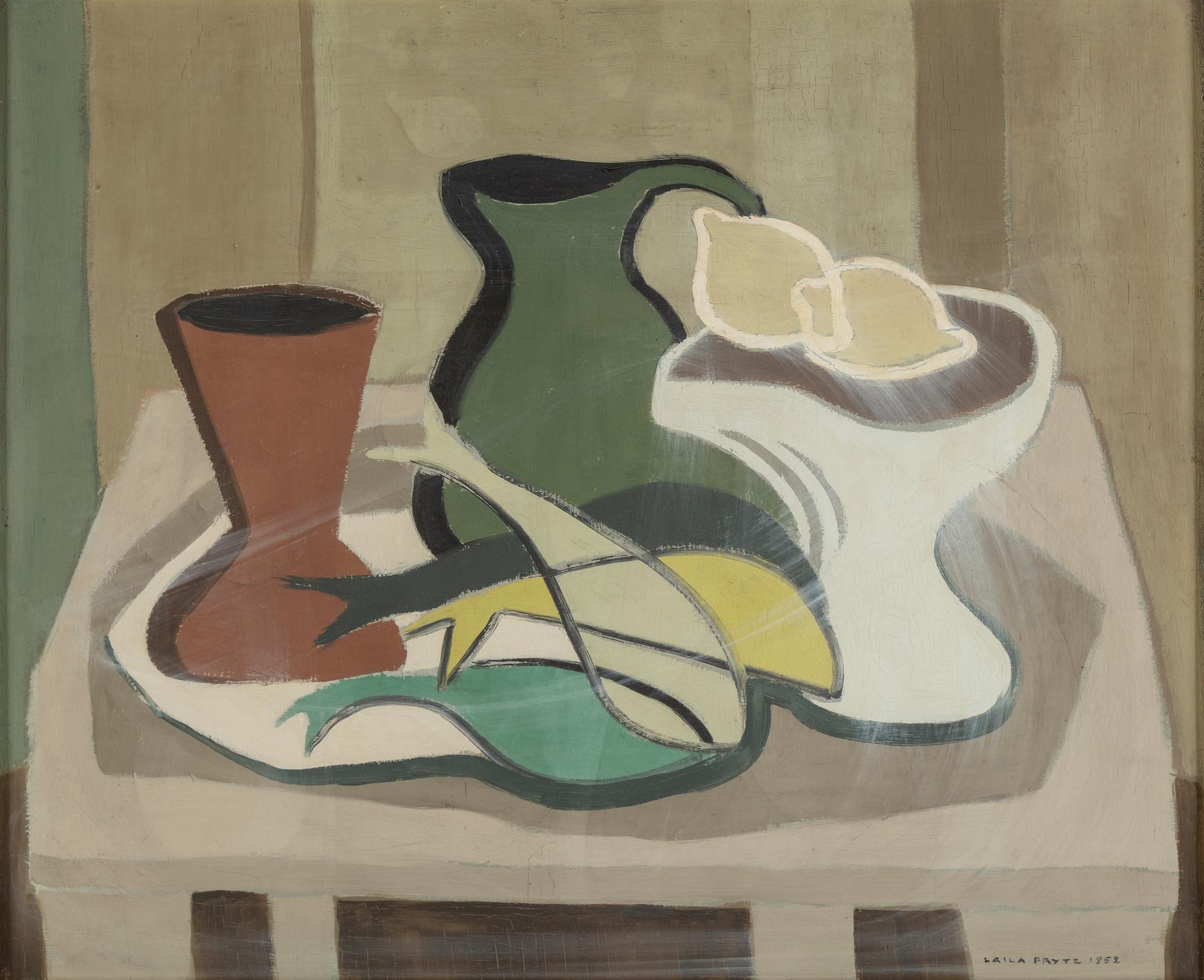 LAILA PRYTZ, oil on panel, signed and dated 1952.