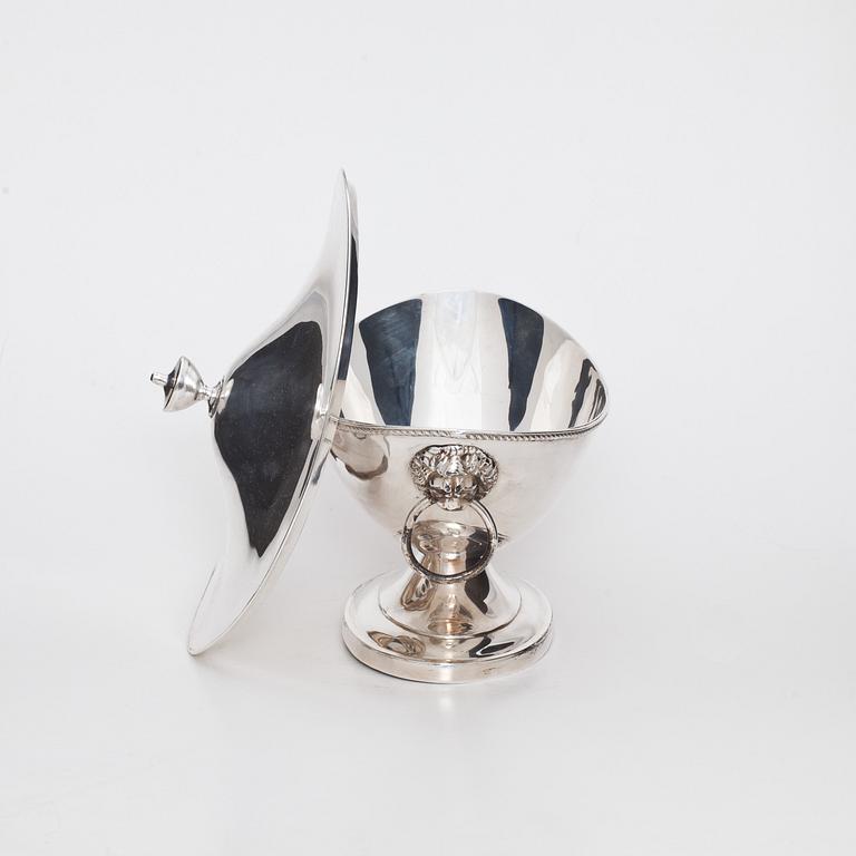 SOCKERSKÅL, pläter, empire-stil, England, 1900-tal.