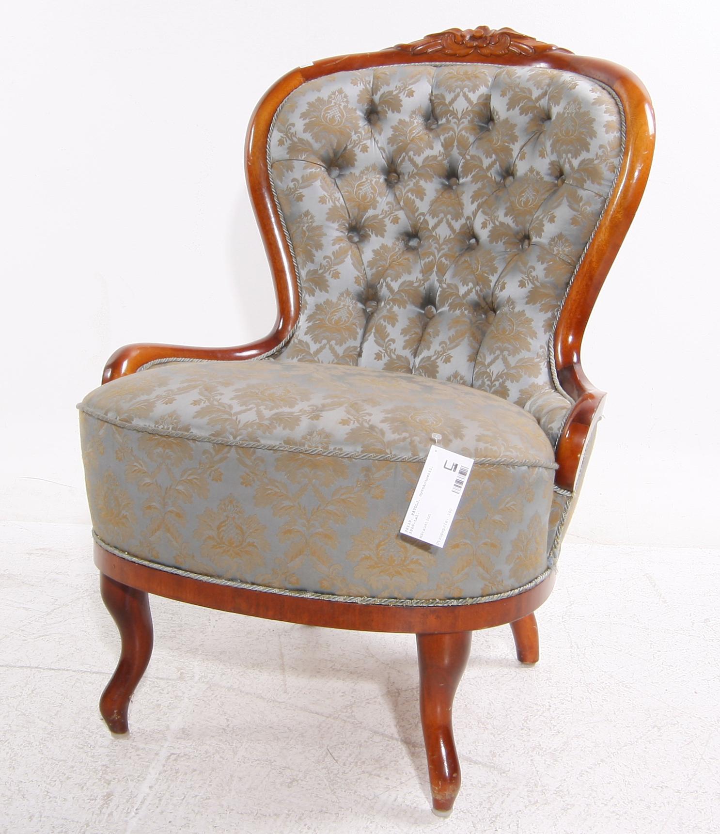 FÅTÖLJ, nyrokokostil, 1900-tal.