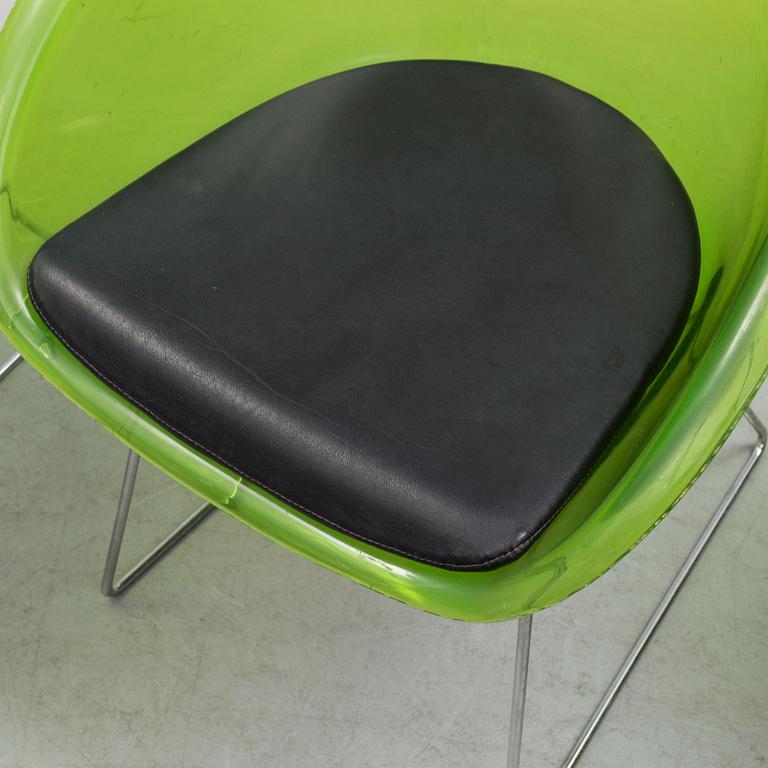 Three 'Gliss' chairs, Pedrali, Italy, end of the 20th century.