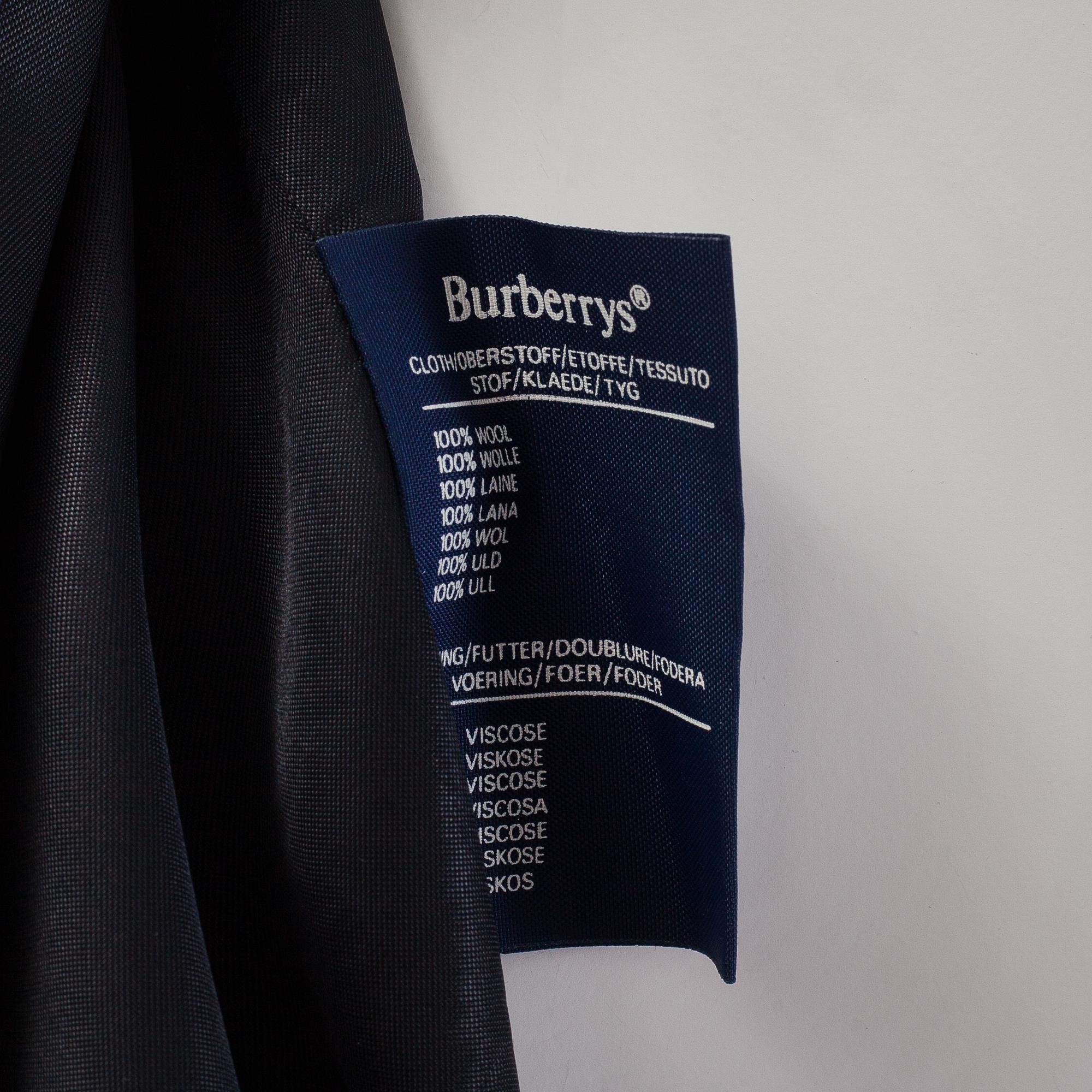 A Burberry mens wool coat in size app L.