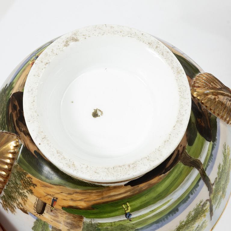 Service, 23 pieces, porcelain, Empire, first half of the 19th century.