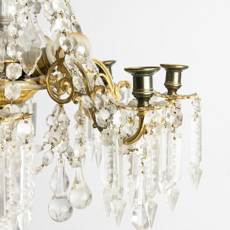 Ljuskrona, oscariansk, 1800-talets andra hälft.