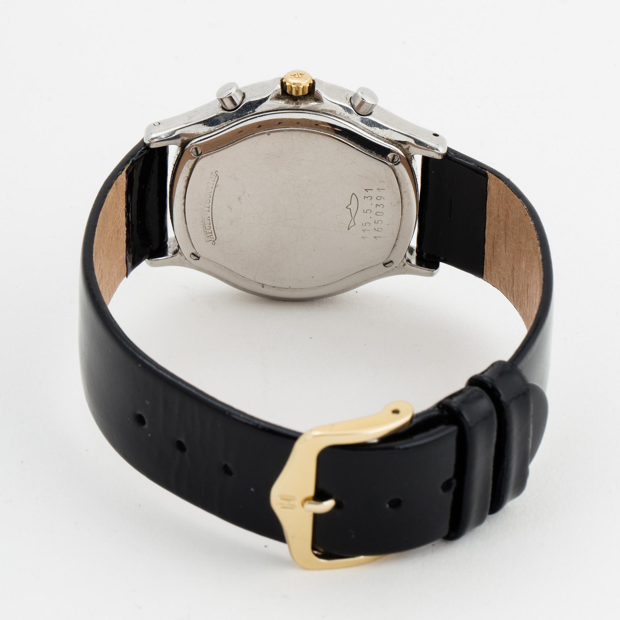 JAEGER-LE COULTRE, Heraion, wristwatch, chronograph, 34 mm.