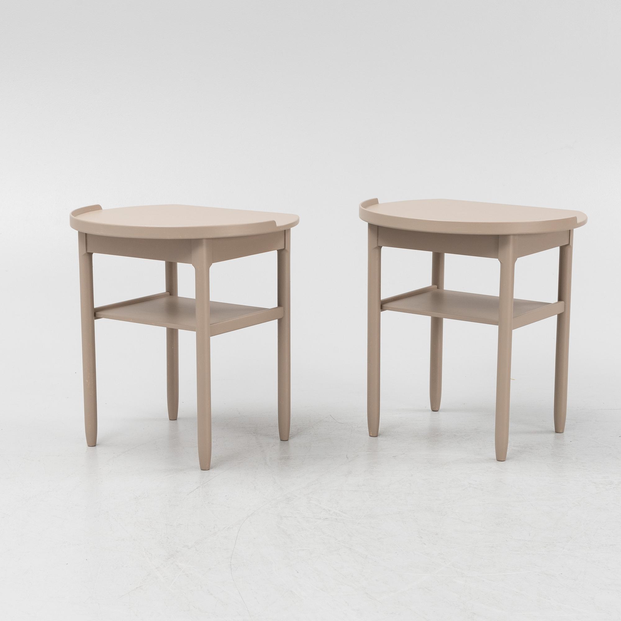 Sven Engström och Gunnar Myrstrand, sängbord, ett par, Bodafors, 1963.