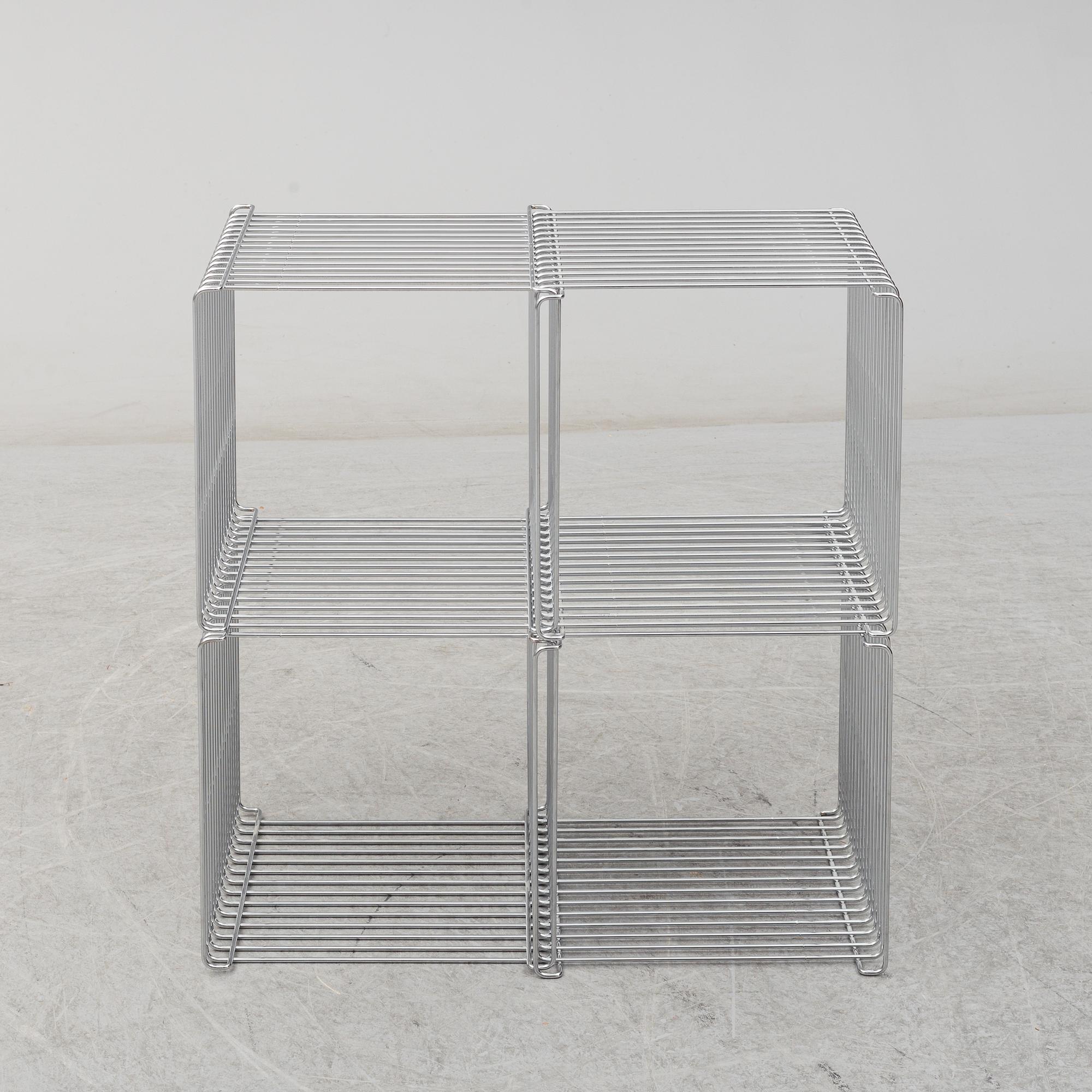 Four 'Wire cubes' by Verner Panton, Fritz Hansen.