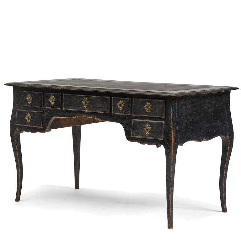 A Swedish rococo desk by L. Bolin (master in Stockholm 1759-1801).