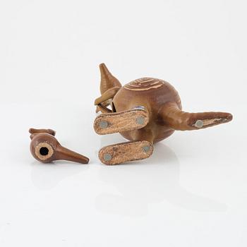 Lisa Larson, a figurin in two parts, stoneware, Gustavsberg, 'Känguru', in production 1966-1979.