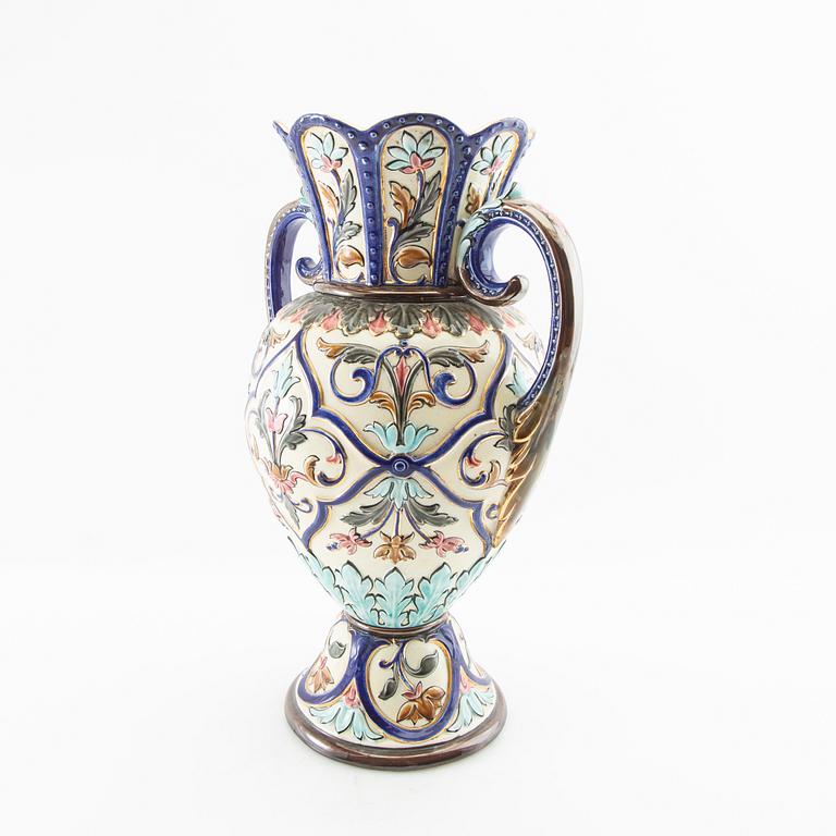 Vase Rörstrand around 1900 majolica.