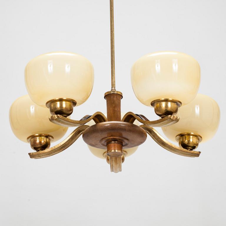 Paavo Tynell, taklampa, modell 1255, Taito, 1930-tal.