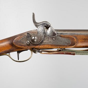 A Swedish percussion gun 1815-45 pattern.