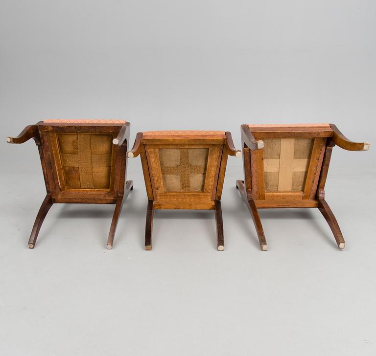 Ten similar Finnish mid-19th Century chairs.