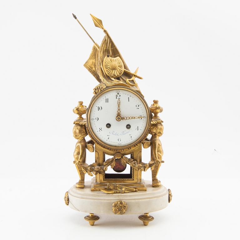 Mantel clock in Louis XVI style, 19th century.