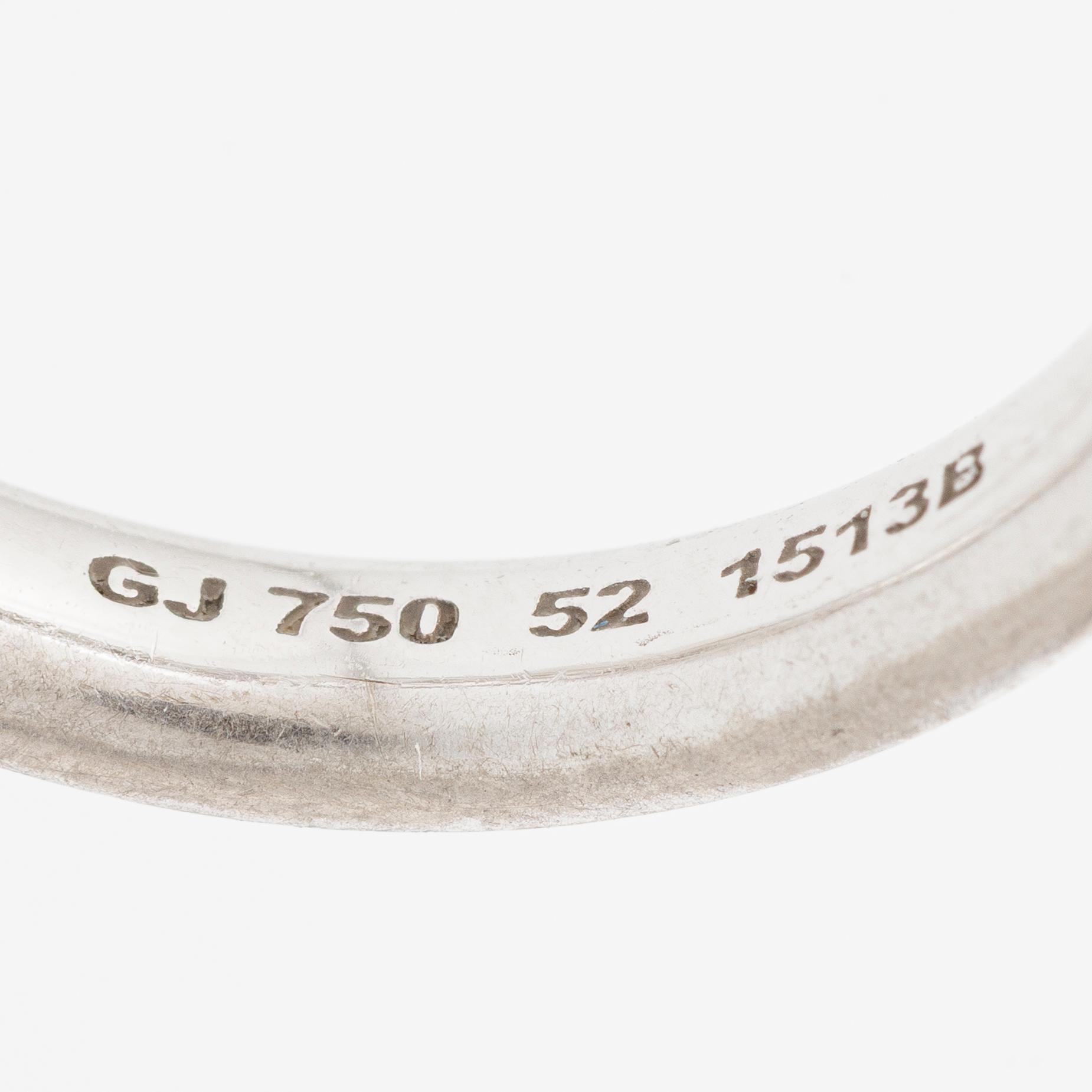 Georg Jensen, ring "Magic" full eternity band 18K white gold with brilliant-cut diamonds.