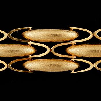 ARMBAND, 18k guld. Vikt ca 46g.