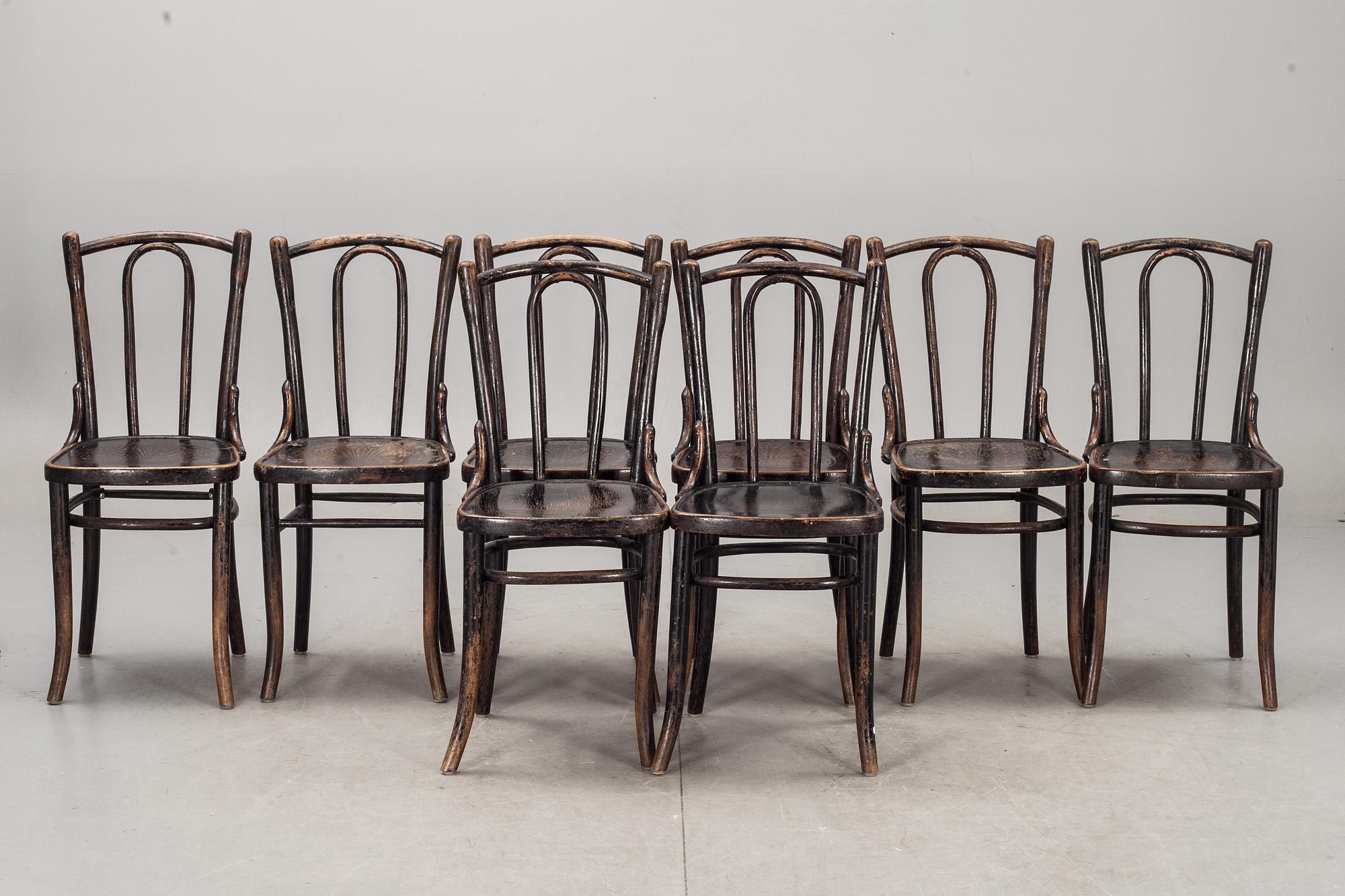 STOLAR, 6+2 st, bl a Cosmos, 1900-talets början, etikettmärkta.