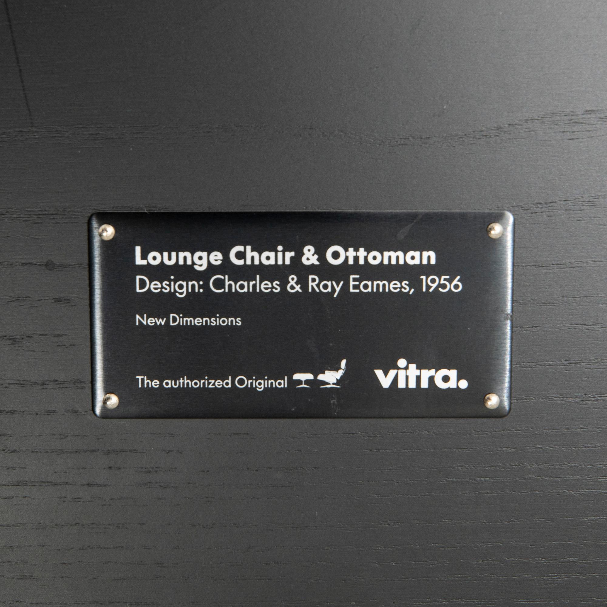 Charles & Ray Eames, "Lounge Chair", Black Chestnut, Vitra, 2023.